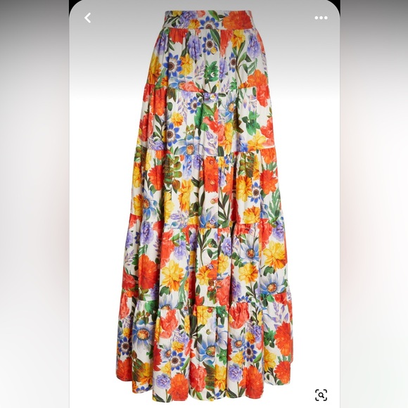 CARA CARA Nathali Skirt in egret blossoms - NWT - size small - Picture 3 of 6